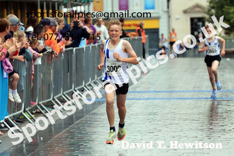 Junior 3k, 2024 Darlington 10k and Junior 3k Road Race.  Photo: David T. Hewitson/Sports for All Pics